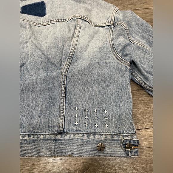 Ksubi Blue Denim Jacket JUSTIFY JACKET KARMA FLASH Sz M‎ - Picture 9 of 11